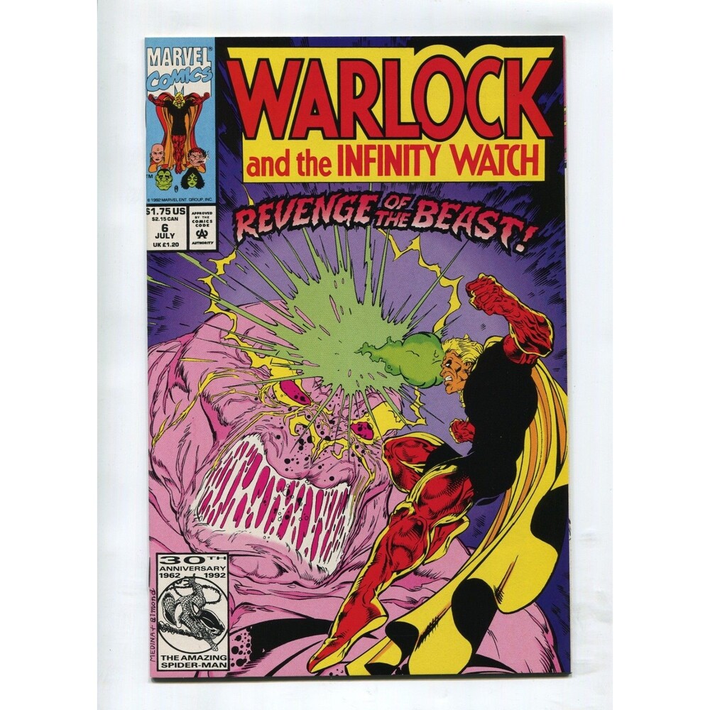 Warlock and Infinity Watch #6 1992 Marvel Comics Comic Book Direct Edition
